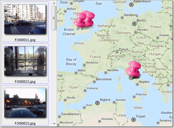 SlippyMap class to perform basic geo-location (automatic display of GPS-EXIF points on a map) 