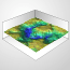 Triangulated surface chart icon