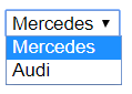 HTML DropDown